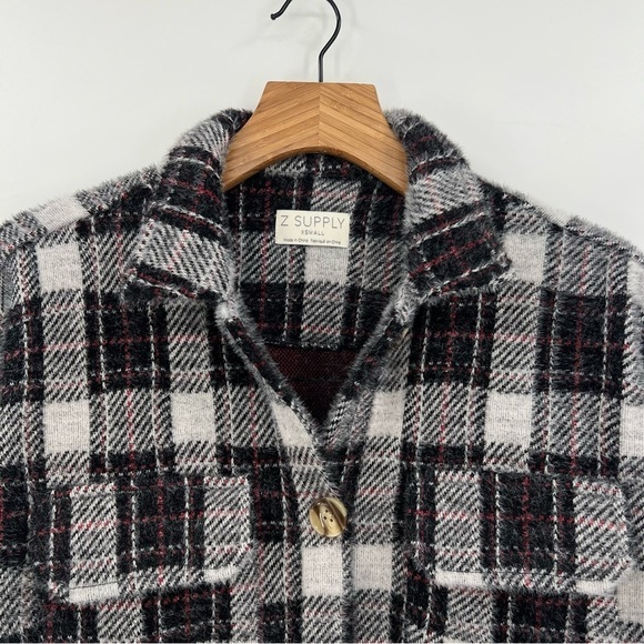 Z Supply Plaid Tucker Jacket Shacket Size XS XSmall - Picture 8 of 12